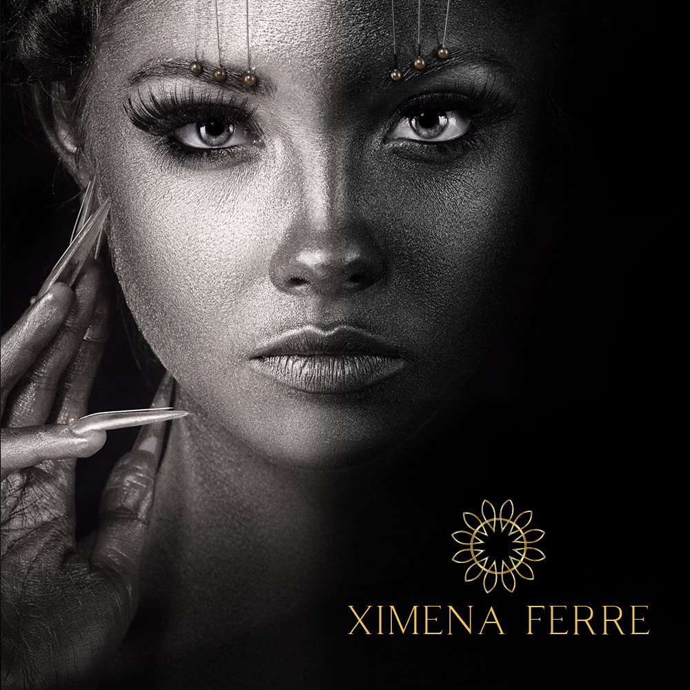 ximena ferre portrait with logo